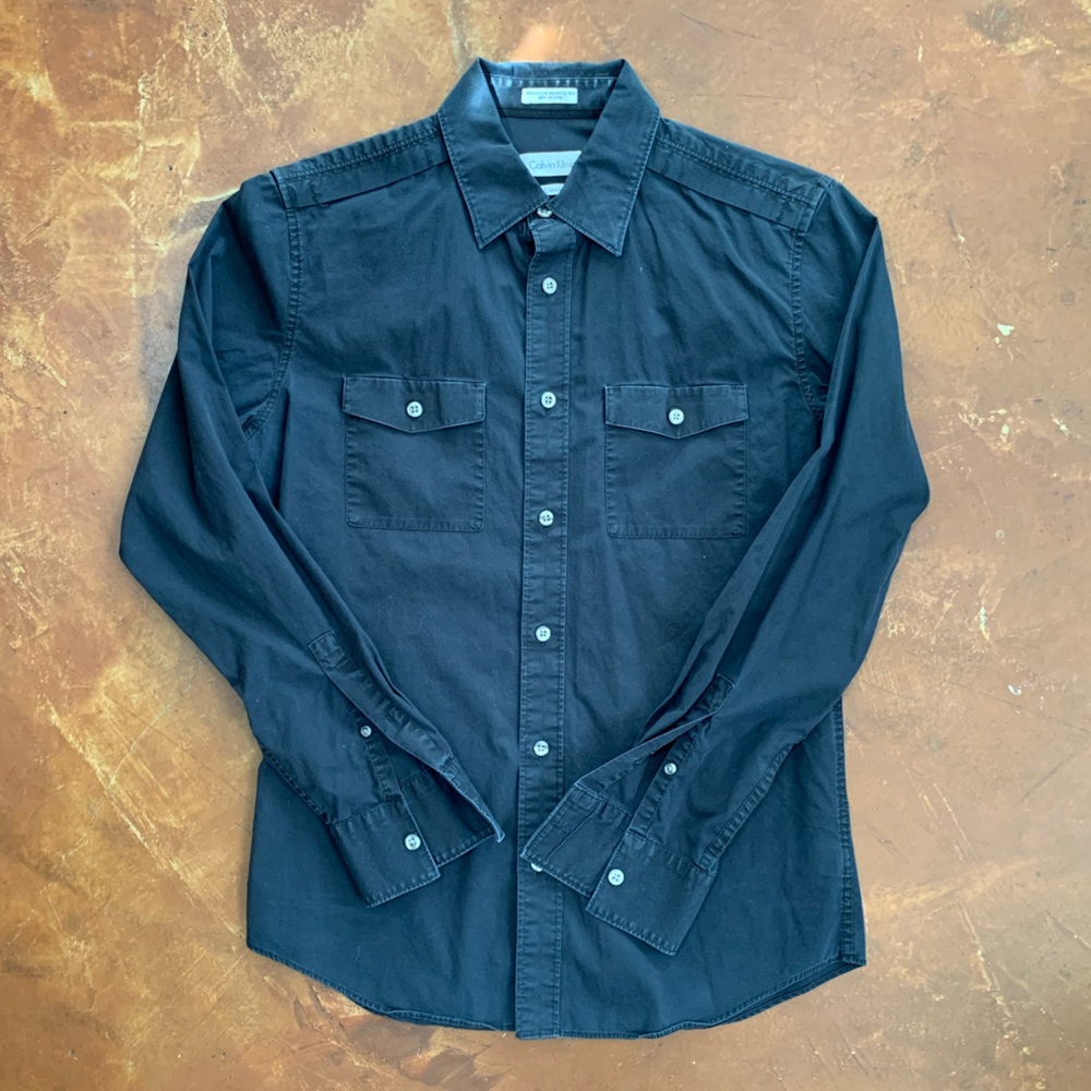 Calvin Klein Men’s Slim Fit Button Down Shirt